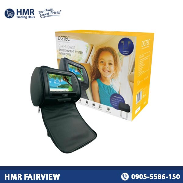 DGTEC Car Headrest Entertainment System with Cover DGDVD21CE HMR Shop