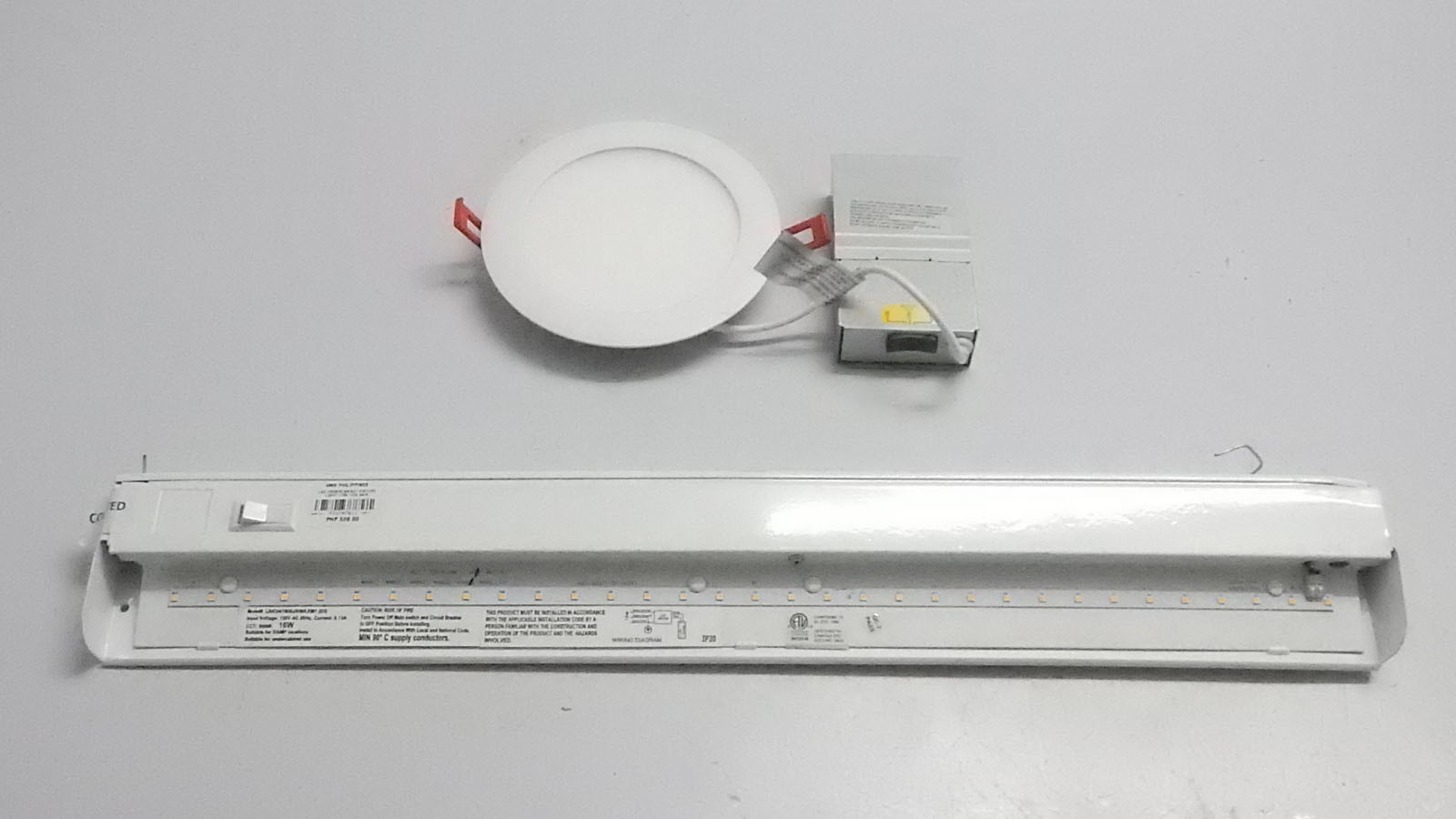 Led Ultra Thin Wafer and Led Undercabinet Fixture Light- 2 units - Led ...