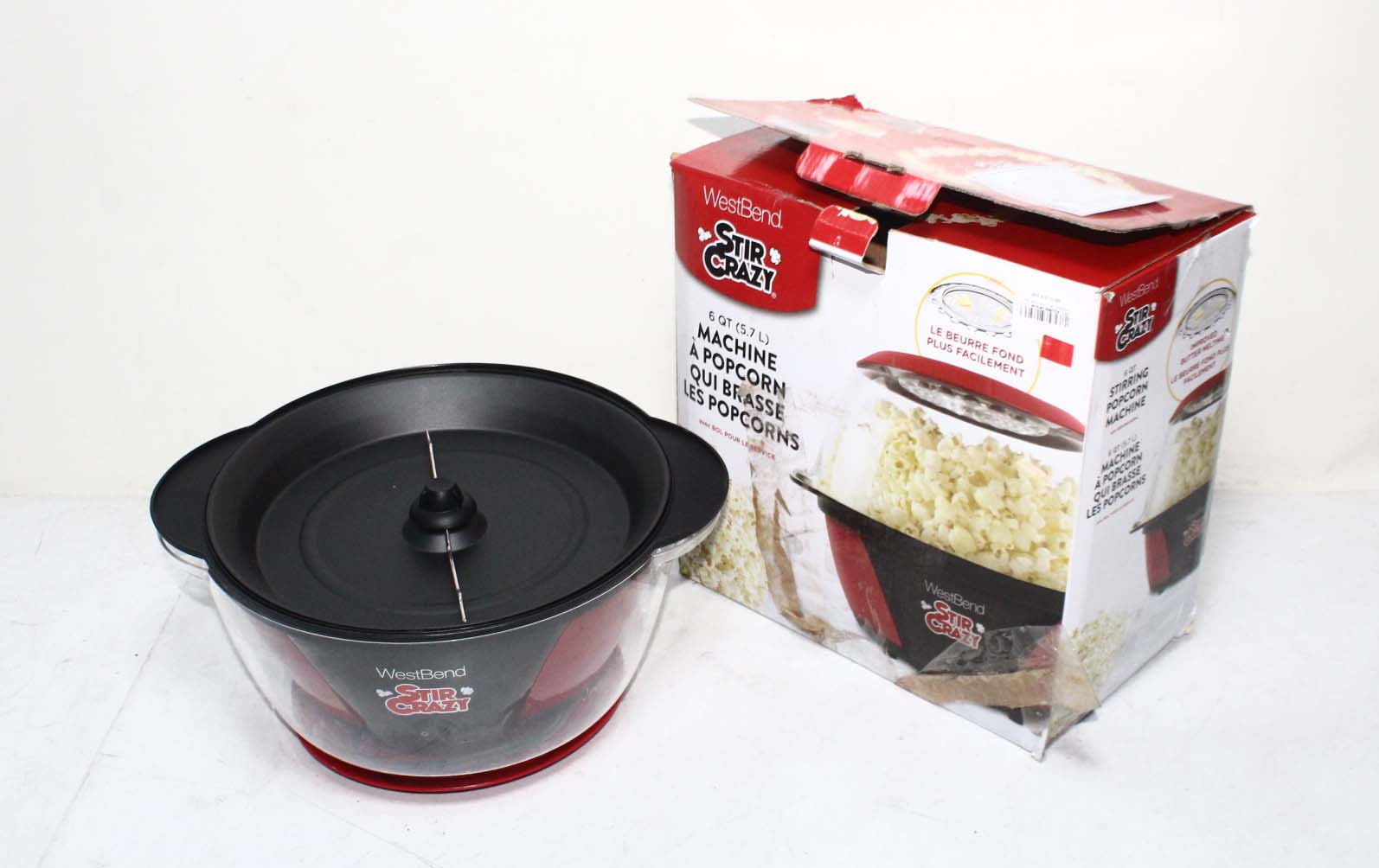 Sold at Auction: WESTBEND STIR CRAZY POPCORN MAKER