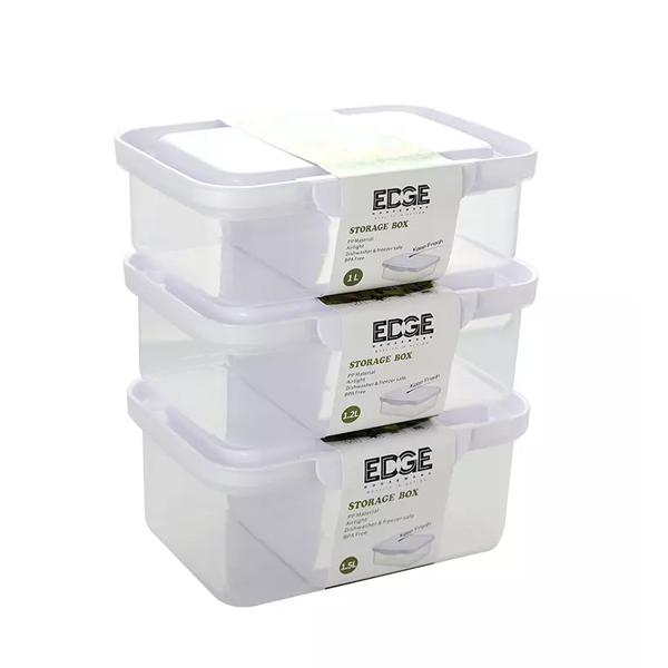 Edge Rectangular Plastic Food Container Set Of 3 HMR Shop N Bid   E8xk2rrnfll67ewcr 