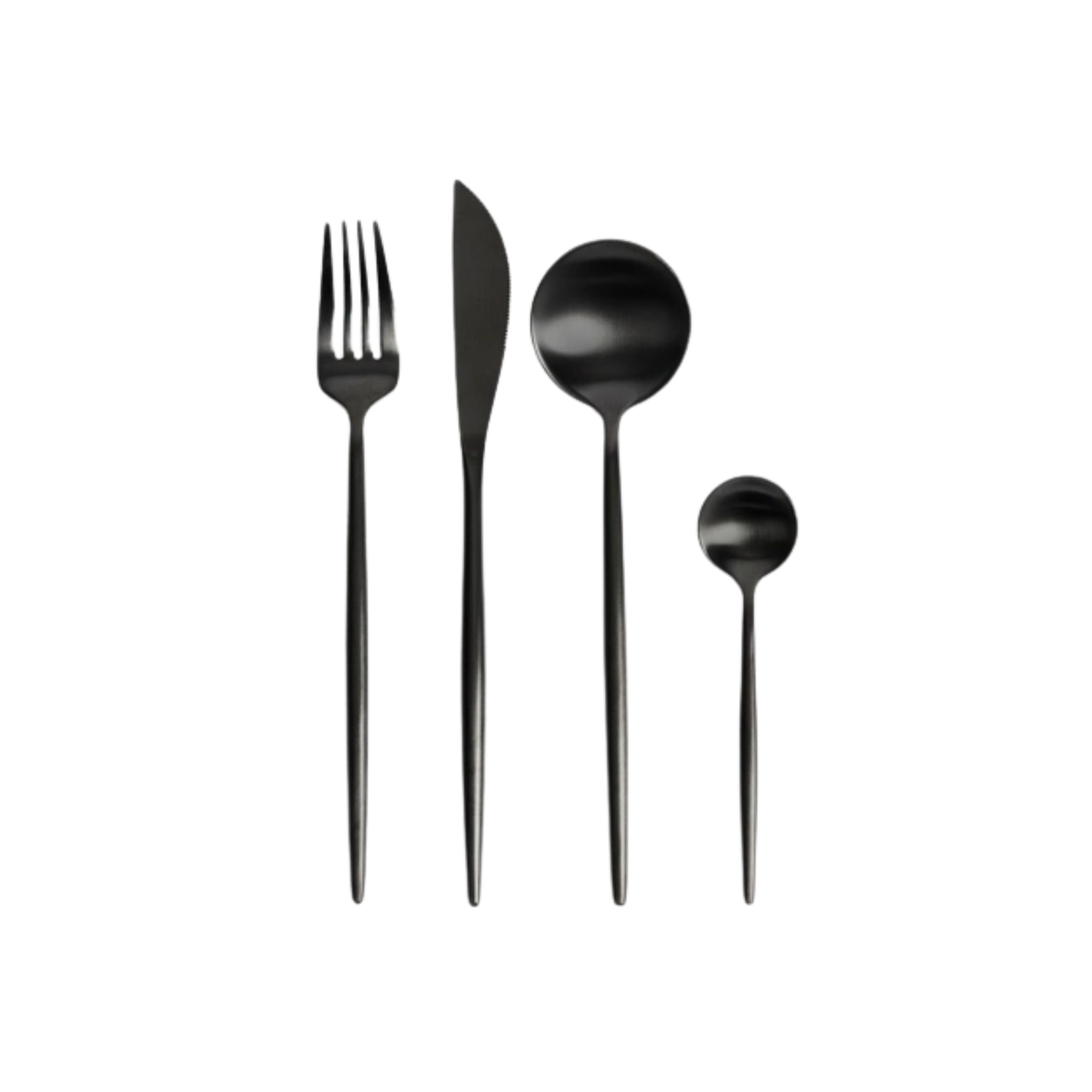 Vue Spencer 16 Piece Cutlery Set In Black