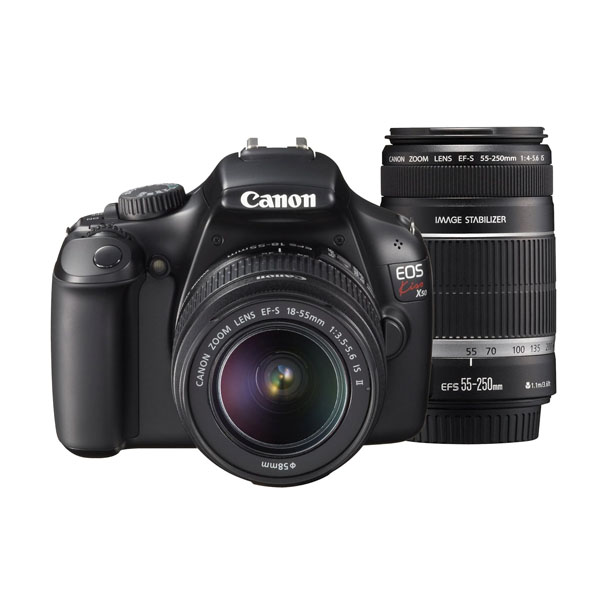 Canon Camera Double Zoom Kit KISS X50 EF-S18-55MM EF-S55-250MM