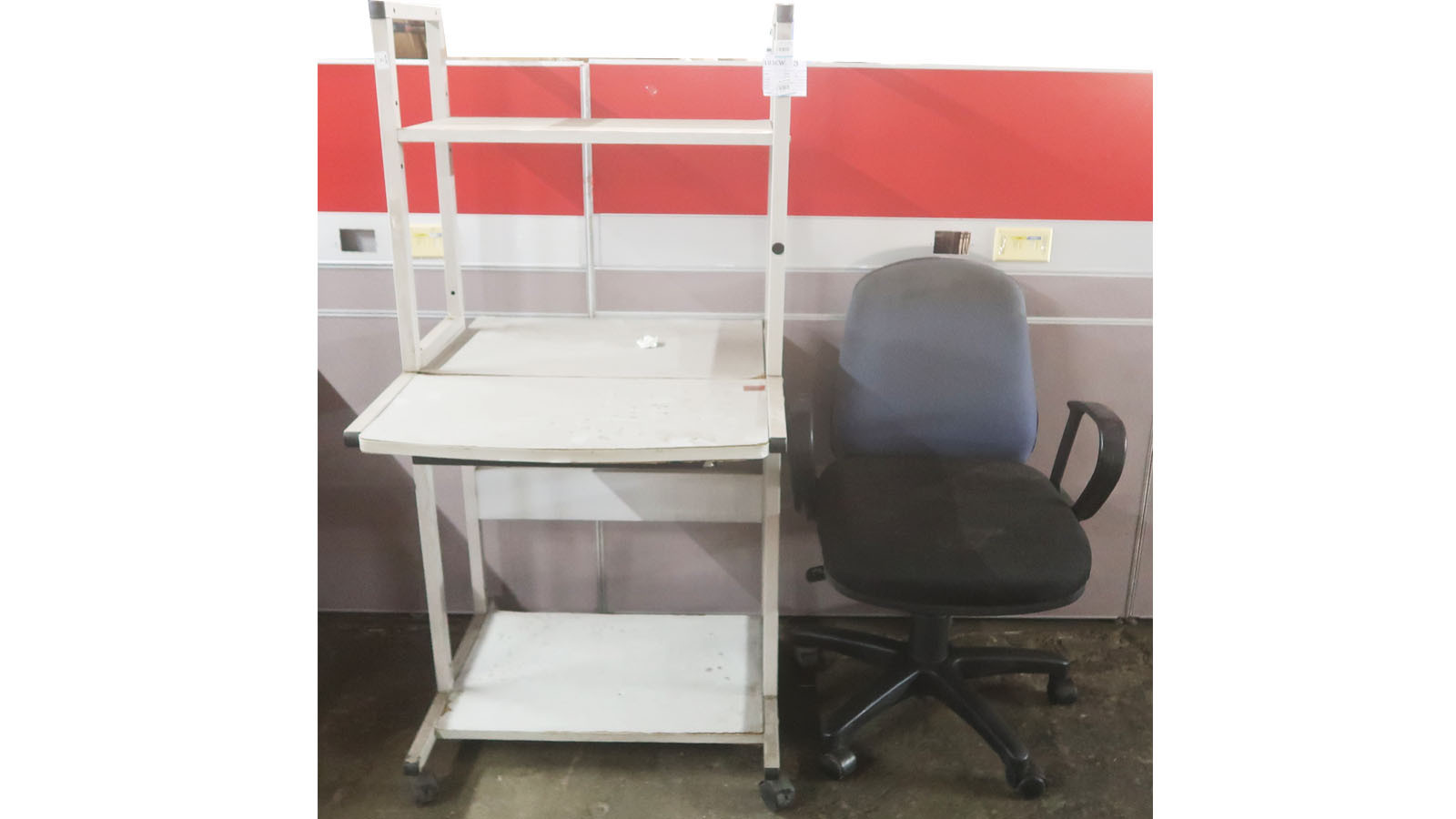 Swivel Chair and Mobile Computer Workstation-2 units - Swivel Chair and ...
