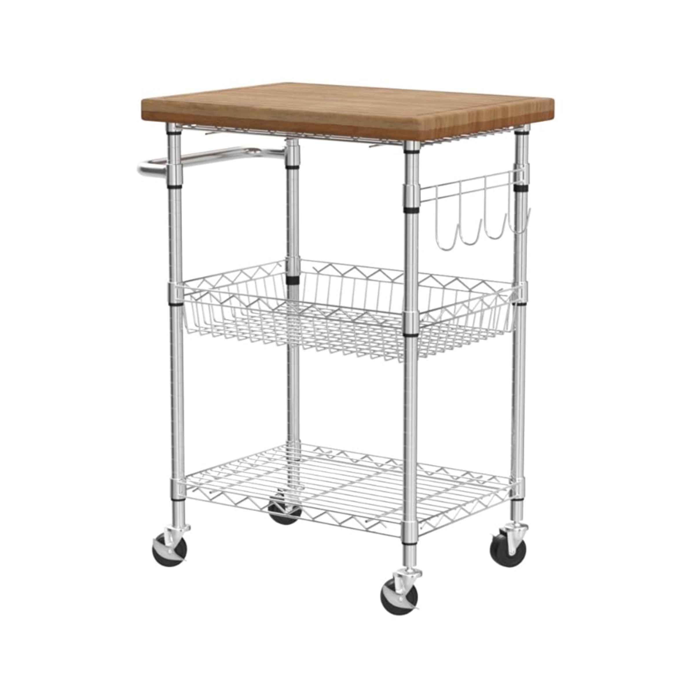 TRINITY 3-tier Kitchen Cart with Drawers