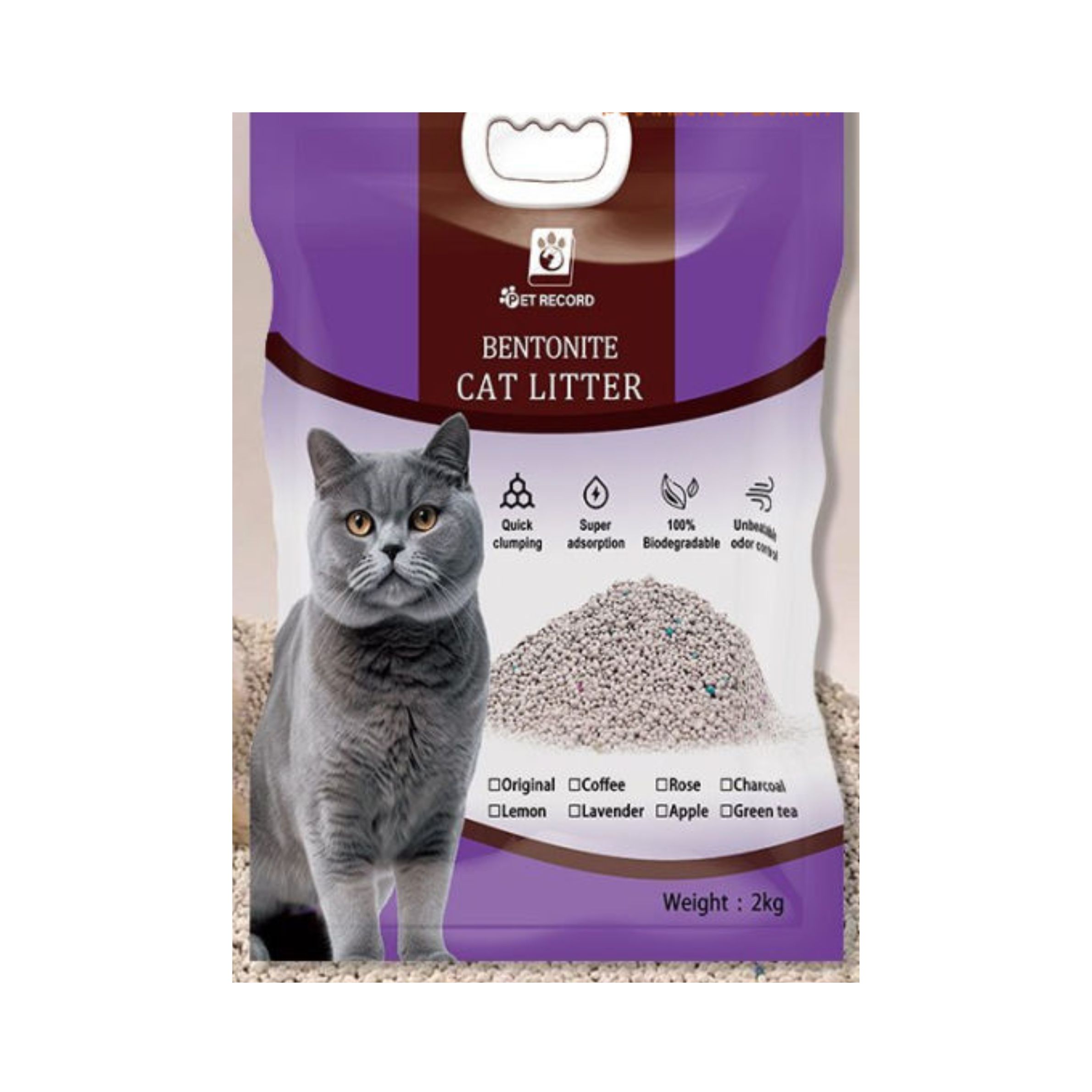 Pet Record Cat Litter 2kg (Lemon) HMR Shop N' Bid