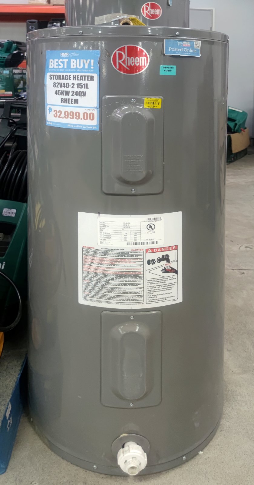 Rheem Storage Heater 82V402 HMR Shop N' Bid