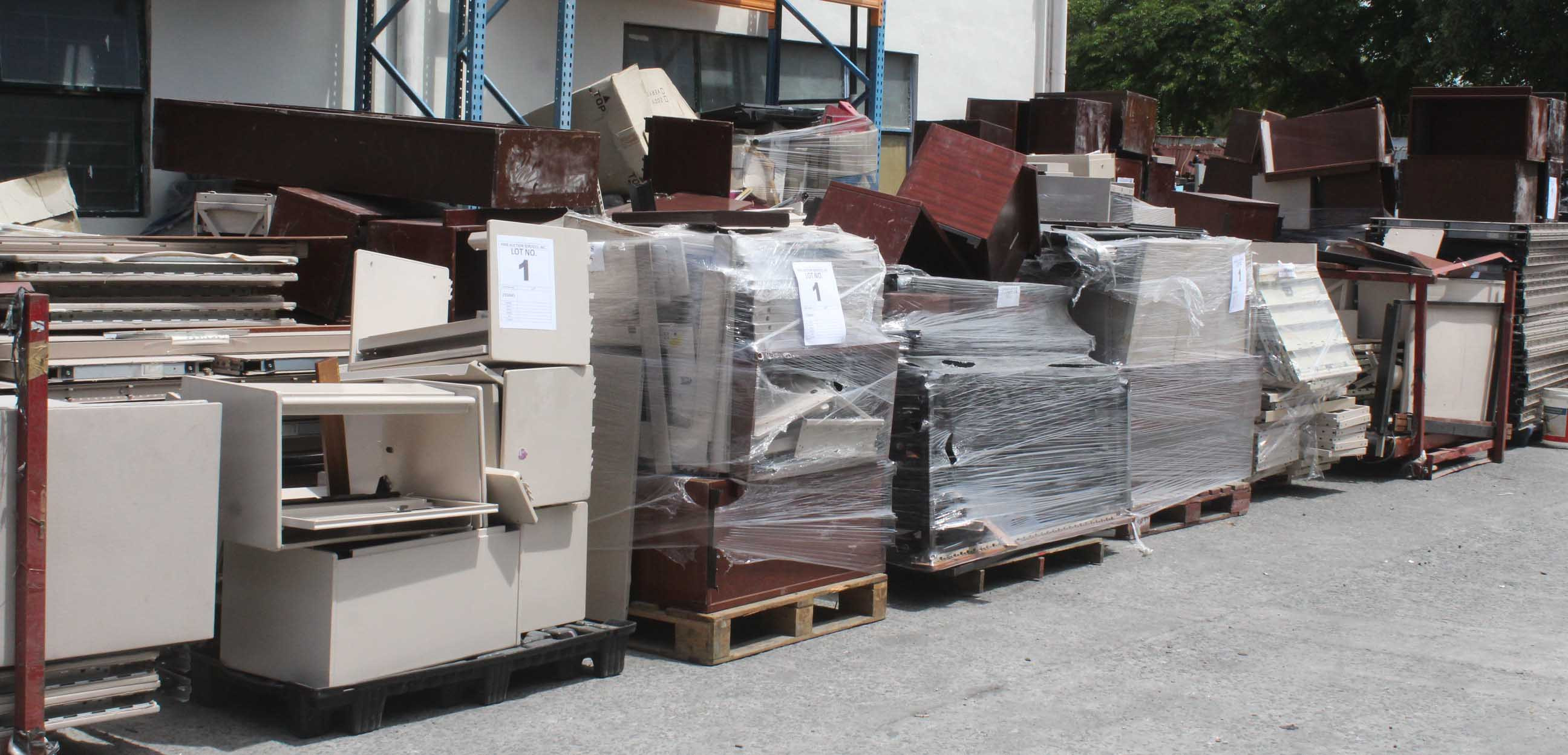 Modular Work Surface, Metal Shelving, Partitions Panel and Assorted ...