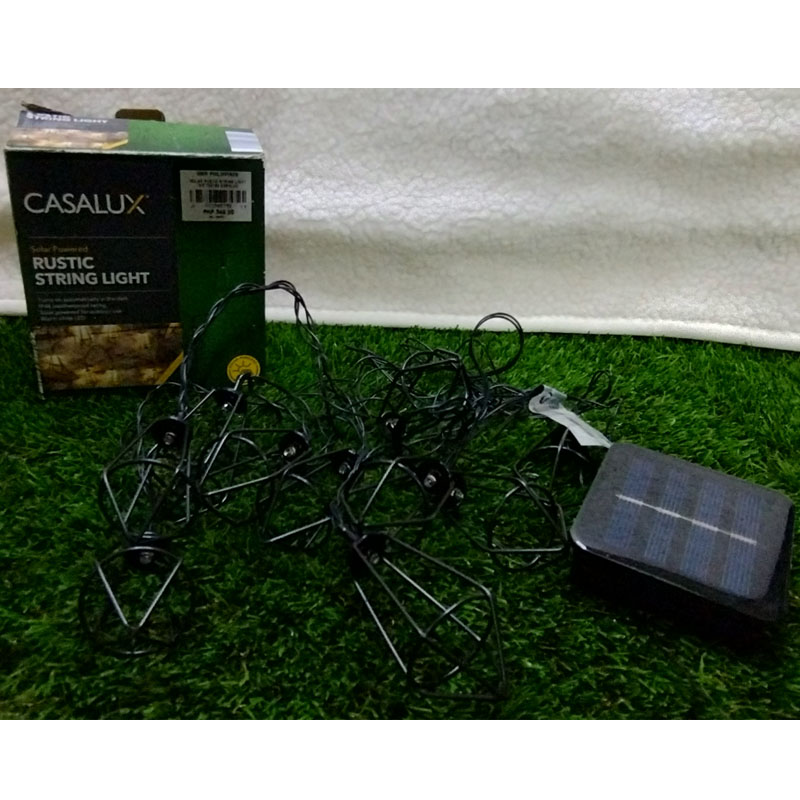 Casalux Solar Powered Rustic String Light 709132 | HMR Shop N' Bid