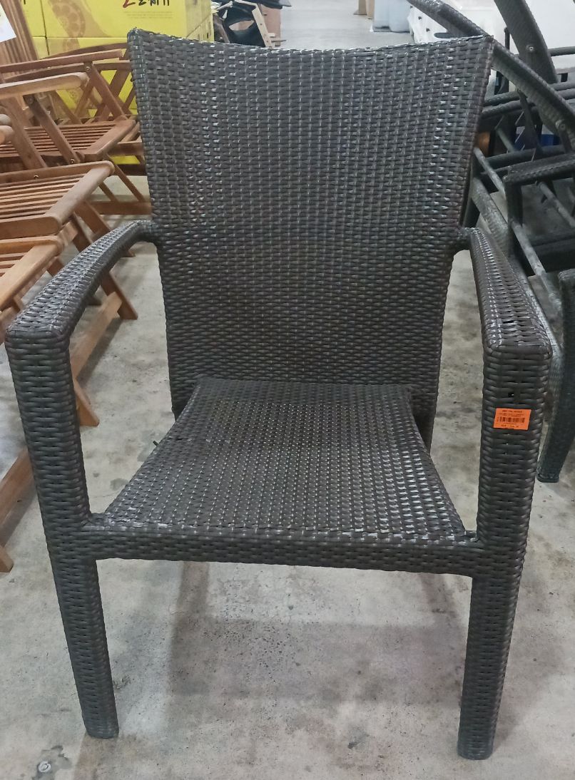 Vidaxl Rattan Chair With Armrest | HMR Shop N' Bid